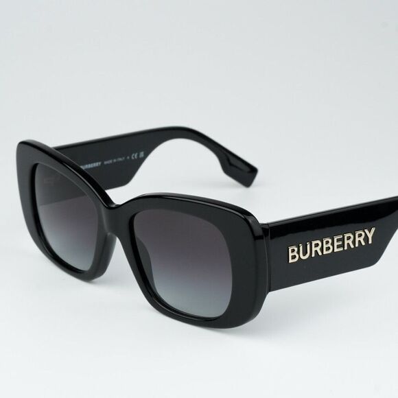 NEW Burberry BE4410 4038F2 Black Dark Grey Women Sunglasses BE 4410 - Picture 1 of 10